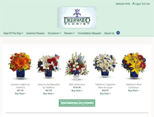 Tablet Screenshot of deerwoodflorist.com